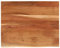vidaXL Schreibtischplatte, Tischplatte mit Baumkante, Arbeitsplatte Platte für Schreibtisch Esstisch, Holzplatte Bürotischplatte, 90x80x2,5cm Massivholz Akazie