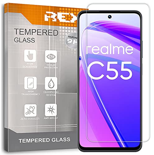 2X Protector de Pantalla para OPPO REALME C55 - OPPO REALME NARZO N55 - OPPO A98 5G - OPPO A58 4G, Cristal Vidrio Templado Premium