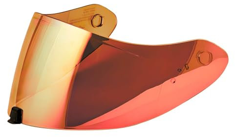 Guajiro - Visiera compatibile con Scorpion EXO | R1 Evo Air | R1 Carbon Aria | 1400 Evo Air | 1400 Carbonio Aria | 520 Evo Air | 391| Schermo in policarbonato predisposto per Pinlock (Rosso)