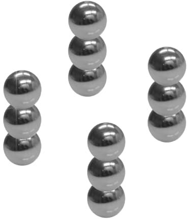 Floordirekt Lot de 12 aimants puissants en néodyme extra puissants pour tableau magnétique, tableau blanc, tableau en verre, mini aimants de réfrigérateur - Forte adhérence - Diamètre : 10 mm - Boule
