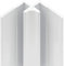 Schulte profilé d'angle intérieur 210 cm blanc, pour panneau mural de salle de bain DécoDesign, revêtement décoratif douche, recoupable adaptable à la hauteur du panneau