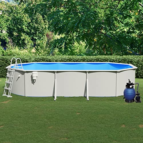 Willood Pool mit Sandfilterpumpe und Leiter 610x360x120 cm