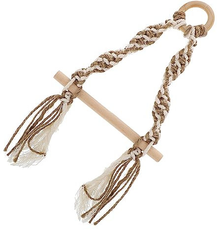 KITANDOVE 1stk Rollenhalter Wandmontierter Handtuchhalter Für Papierhandtücher Jahrgang Handtuchhalter Aus Seeseil Papiertuchspender Gewebter Toilettenpapierhalter Bettwäsche Aus Baumwolle