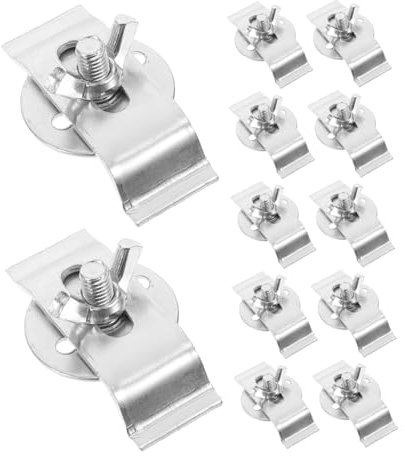 KITANDOVE Clips de Metal Resistentes para Fregaderos 12 Juegos Soportes de Montaje bajo Encimera para Reparación de Lavabos de Porcelana