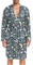 ZZXXB Wild Free Dream Catcher Herren-Nachtwäsche, leicht, langärmelig, Spa-Bademantel mit Taschen, M-XL, blau, L
