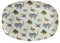 Rice - Plato de melamina para tablet con diseño de dinosaurios, vajilla de melamina, vajilla para niños, camping, barbacoa, picnic, irrompible, sin BPA, reutilizable, 30 x 22 cm