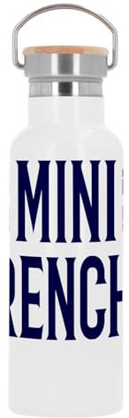 Bouteille Inox Gourde Thermo Isotherme - Mini Frenchy France Style Classe - 500 ml (17 oz)