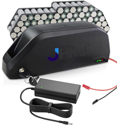 JHKJ Unterrohrbatterie 48V 52V 72V E-Lithiumbatterie 14,5AH 15AH 17AH 24AH Lithiumbatterie 52 Volt Batterie 48 Volt Lithium-Ionen-Batterie Motorumbausatz,52v 15ah