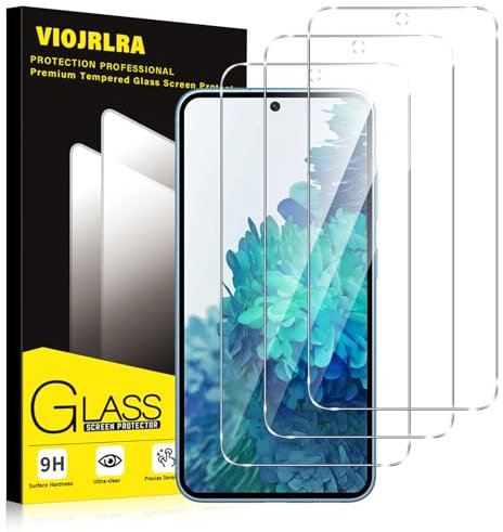 Viojrlra 3 Stück Panzer Schutz Glas für Samsung Galaxy S20 FE 5G, 9H Härte Schutzfolie, HD Klar Displayschutz, Frei von Kratzern, Anti-Bläschen, Ultrabeständig Folie
