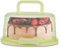 Porta Torta Con Coperchio E Maniglia - Porta Torta Multifunzionale Riutilizzabile, Per Trasportare Torte Noci Frutta, Contenitore Rotondo Per Torte, Per Frutta, Biscotti, Verdure 26x22x12.5CM