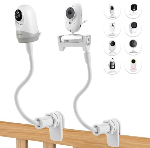 Suglade baby monitor holder, compatible with many mainstream baby camera holders for Philips/GHB/Momcozy/ieGeek/Boifun/Babystar, flexible adjustment, no tools required for installation.