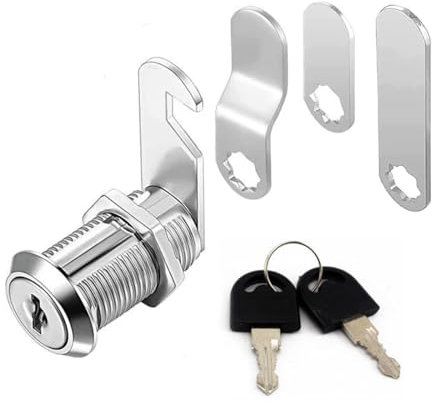 Auriselle Serratura per Cassetta Delle Lettere con 3 Diverse Piastre di Chiusura e 2 Chiavi Serratura per Cassetta Delle Lettere per Porta Dell'armadietto
