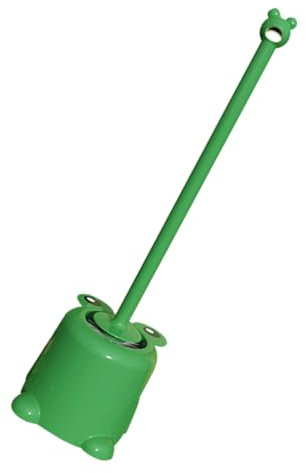 DEARMAMY 1 Satz Cartoon -Frosch -Toilettenbürste Reinigungsbürste für Bausatz Bürstenpeeling Bürste mit langem Griff Schüsselbürste Reinigungswerkzeuge Klobürste pp Green