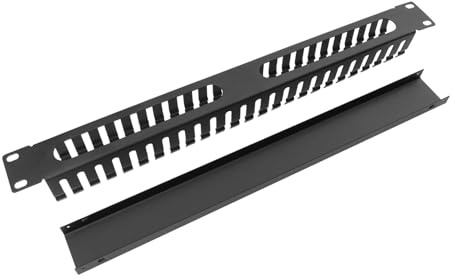 Artibetter Port Metal Cable Management Rack Organizer Steel Slot Cable Raceway for Network Equipment for Efficient Wire Support and Neat Network Setup