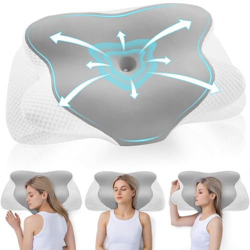 DONAMA Nackenkissen Kopfkissen Memory Foam Kissen,Schlafkissen für Seiten Rücken & Bauchschläfer