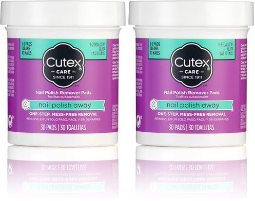 Cutex Nail Polish Remover 30 Pads (Pack of 2)