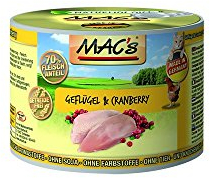 Mac's Katzenfutter getreidefrei Geflügel & Cranberry, 6 x 200 g