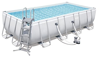 BESTWAY 56465 - Piscina Desmontable Tubular Power Steel 549x274x122 cm Depuradora de cartucho de 5.678 litros/hora