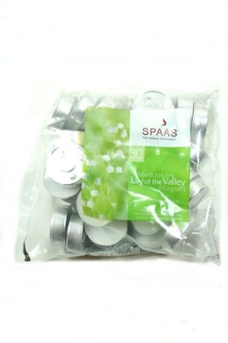 30 Duft - Teelichter Markenteelicht Duft Maiglöckchen durchbeduftet und durchgefärbt Duftteelicht