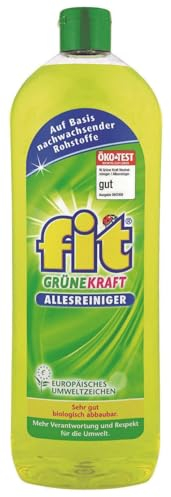 fit Grüne Kraft Allesreiniger 1 Liter - Universalreinigung für strahlende Sauberkeit gegen Schmutz, Fett, Schlechtgerüche - vegan
