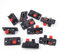 sourcing map 10Pcs 2 Way Stereo Speaker Plate Terminal Strip Push Connector Block