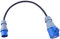 16 AMP Plug To 32 AMP Socket 240V Blue 4mm HO7RN-F Changeover Lead