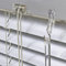 Alu Jalousie Silber - Breite 40 bis 240 cm - Höhe 130/160 / 220 cm - Tür Fenster Rollo Jalousette Aluminium Fensterjalousie Lamellen Metall (120 x 130 cm)