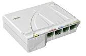 Schneider VDIR326040 - LEXCOM HOME Dispositif terminaison intérieur Optique équipé 4 traversées SC/APC