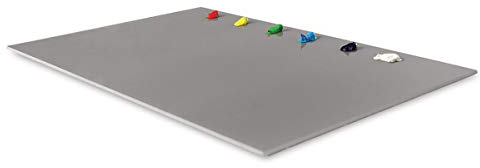 U.Go Anywhere Tempered Glass Palette, Large measures 9 x 13.5 inches, Neutral Gray backing (00144)