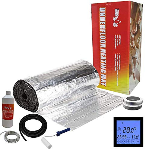 Electric Underfloor Heating kit 150w - 2.5m² - Black Touch Thermostat