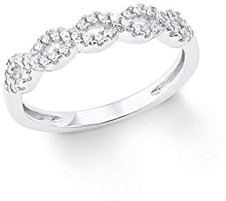 Amor Ring 925 Sterling Silber Damen Ringe, mit Zirkonia synth., Silber, Kommt in Schmuck Geschenk Box, 2024058