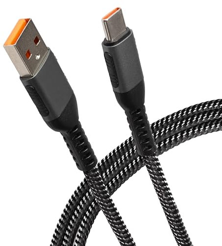 Maplin USB C to USB-A Cable Braided 60W, 1m, Charging and Syncing, for Apple MacBook, iPad Pro, iPad Air, iPhone 15, Samsung Galaxy phones, Microsoft Surface, Google Pixel and more