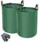 Norjews 2X 500L Gartensack Laubsack Gartenabfallsack, stabil - Gartensäcke für Gartenabfälle, Grünschnittsäcke faltbar, wasserdicht, robust aus Polypropylen-Gewebe 150gsm (inkl. Gartenhandschuhe)