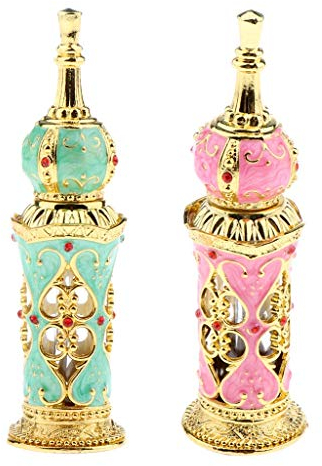 Tubayia 2 unidades 12 ml Vintage vacío botella de perfume pulverizador vaporizador de perfume decoración