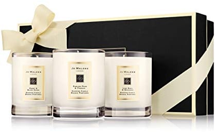 Jo Malone - Travel Candle Collection Lime Basil & Mandarin - English Pear & Fresia - Peony & Blush Suede each 60g