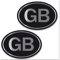 Biomar Labs 2 x Adesivi in Vinile Argento Decalcomanie UK Union Jack GB Nazionale Inghilterra Regno Unito Bandiera Auto Moto Casco B 258 Z*