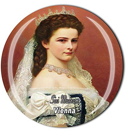 Sisi Museum Vienna Austria Kühlschrankmagnet, Reise-Souvenir, Geschenk, Zuhause, Küche, Kühlschrankdekoration, Magnetaufkleber, Kristall-Magnet-Kollektion