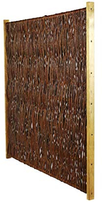 Bambus-discount.com Clôture en osier tressé 120 x 140 cm