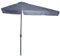 Outsunny Demi parasol - parasol de balcon 5 entretoises métal 2,3 x 1,3 x 2,49 m polyester haute densité gris