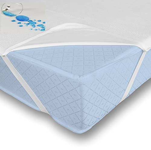 Buymax® Matratzenschoner 120x200cm wasserdicht - Oeko-Tex zertifizierte Inkontinenzauflage waschbar - wasserdichte Matratzenauflage Matratzenschutz Inkontinenzunterlage Nässeschutz 120x200 cm