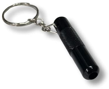 M&M Smartek Alu-Röhrchen 57 mm für Schnupftabak, Schwarz | Leichtes Aluminiumröhrchen mit 57 mm Länge und abgerundeten Enden; kompakt, robust, wiederverwendbar und leicht zu reinigen.