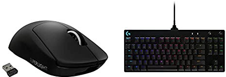 Logitech G PRO X SUPERLIGHT Wireless Gaming Mouse + Logitech G PRO TKL Mechanical Gaming Keyboard
