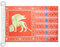 AZ FLAG Bandiera Navale Venezia 45x30cm - Bandiera Maritima Città Di Venezia 30 x 45 cm speciale Nautismo, Padiglione Nautico