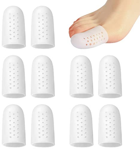 TSHAOUN 10 pezzis copri alluce silicone proteggi alluce,Protect Nail Toes
