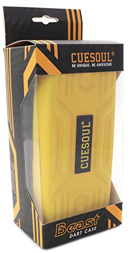 CUESOUL Beast Dart Hülle für Stahlspitzen-/Weichspitze -Darts,große Pfeile,die Speicheranpassungen für Pfeilspitzen,Wellen,Flüge und Zubehör tragen (nur Gehäuse)