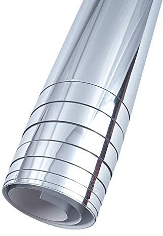 Compasty Miroir Autocollant Mural Rectangle Auto-Adhésif Décor de Chambre Haute Qualité Meubles Films Miroir Feuille 50X50 Cm