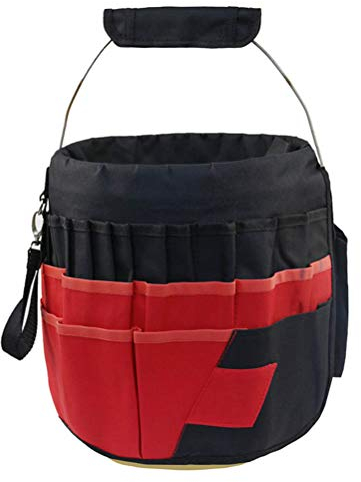 Organisateur de Seau Sac Fourre-Tout Kits D'Outils de Jardin 42 Poche de Rangement Organisateur D'Outils Sacs de Taille Sac à Outils pour Techniciens électriciens