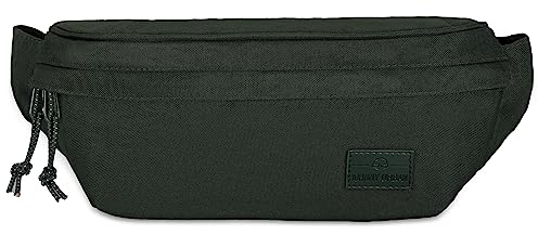JOHNNY URBAN Bauchtasche Damen & Herren Dunkelgrün - Tom - Gürteltasche Mit Flexiblem Gurt für Festival - Stylische Crossbody Brusttasche - Wasserabweisend