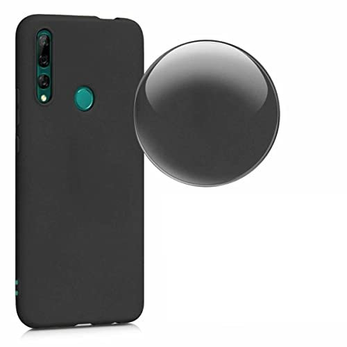 Compatibile con HUAWEI P SMART Z STK-LX1 copertura Custodia Cover Protezione flessibile Gel Silicone TPU Morbida Matte Soft Slim Case (Nero)