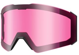 OutdoorMaster Falcon Kinder Ski Brillen Linse, austauschbare magnetische Linse, Anti-Nebel zylindrische Linse für Snowboard Brillen